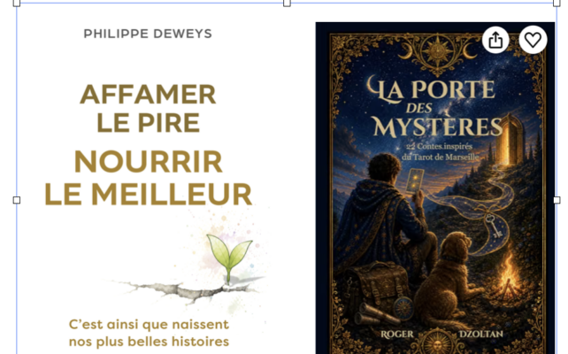 Deux livres, deux chemins, le tarot en contes et l'art de ne plus nourrir le négatif